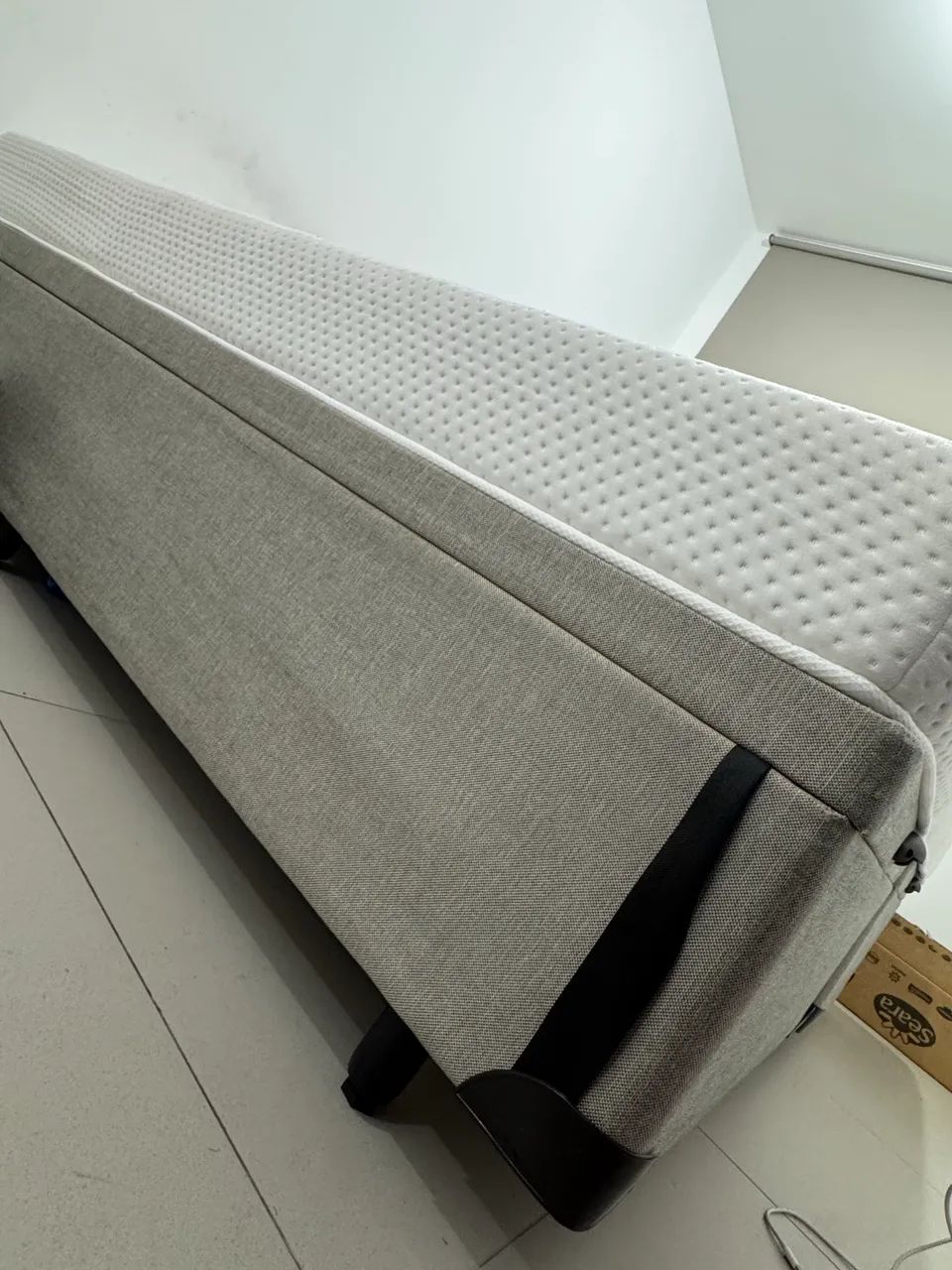 Cama baú e colchão king size one plus Emma