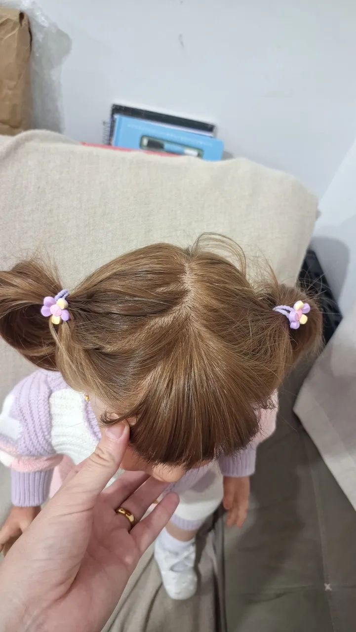 Bebê Reborn Toddler Kit Vito (cabelo humano)<br>humano) - Foto 5