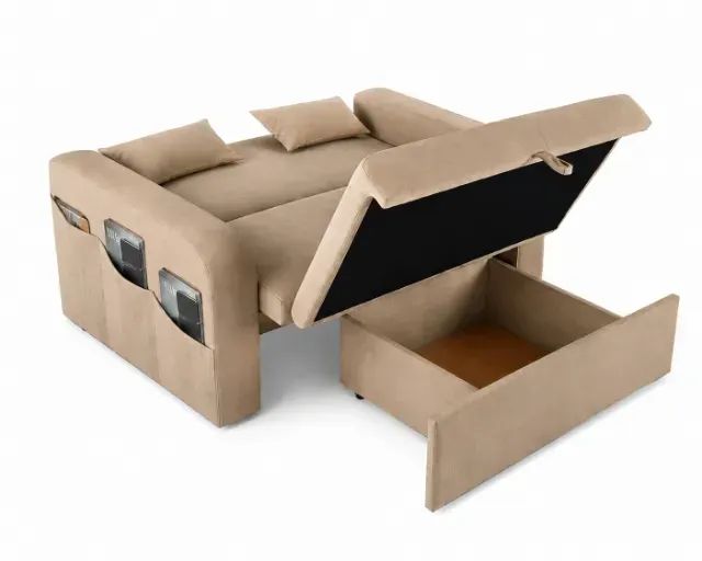 Sofá Cama Lady Dai 1,40m Linho (NOVO A PRONTA ENTREGA) - Foto 4