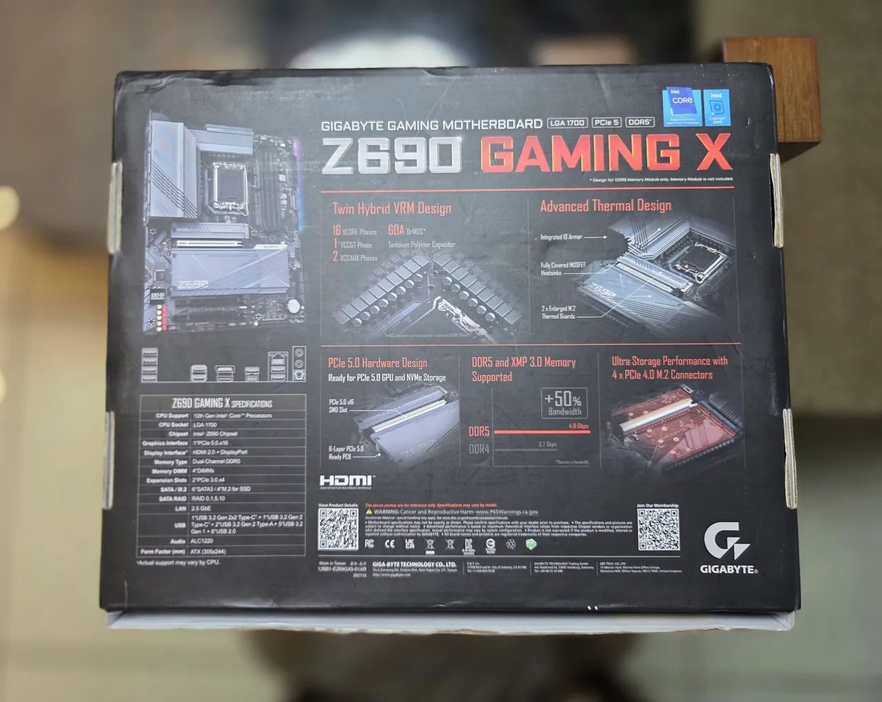 Placa-Mãe Gigabyte Z690 Gaming X DDR5 - Peças de Hardware - Lagoa