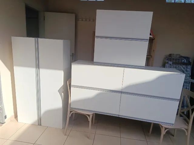 03 Módulos de Armário Branco para Cozinha - Foto 2