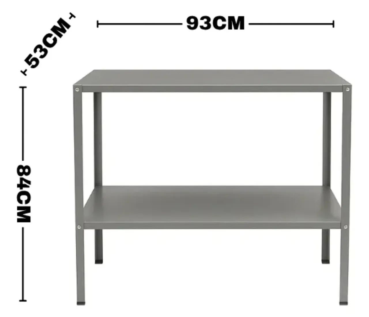 Mesa Industrial Galvanizada com 2 Prateleiras ? - Foto 2