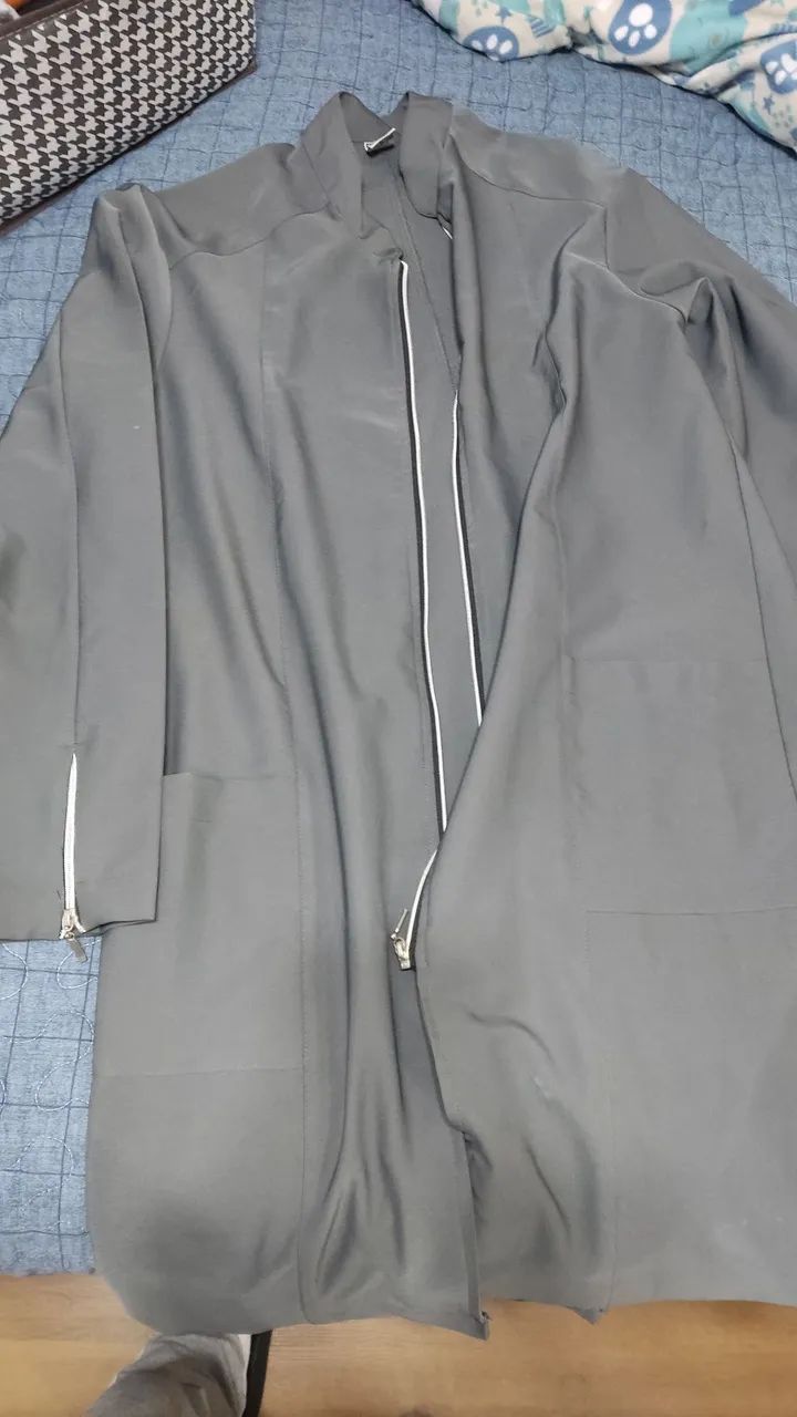 Jaleco elegante cinza - Foto 4