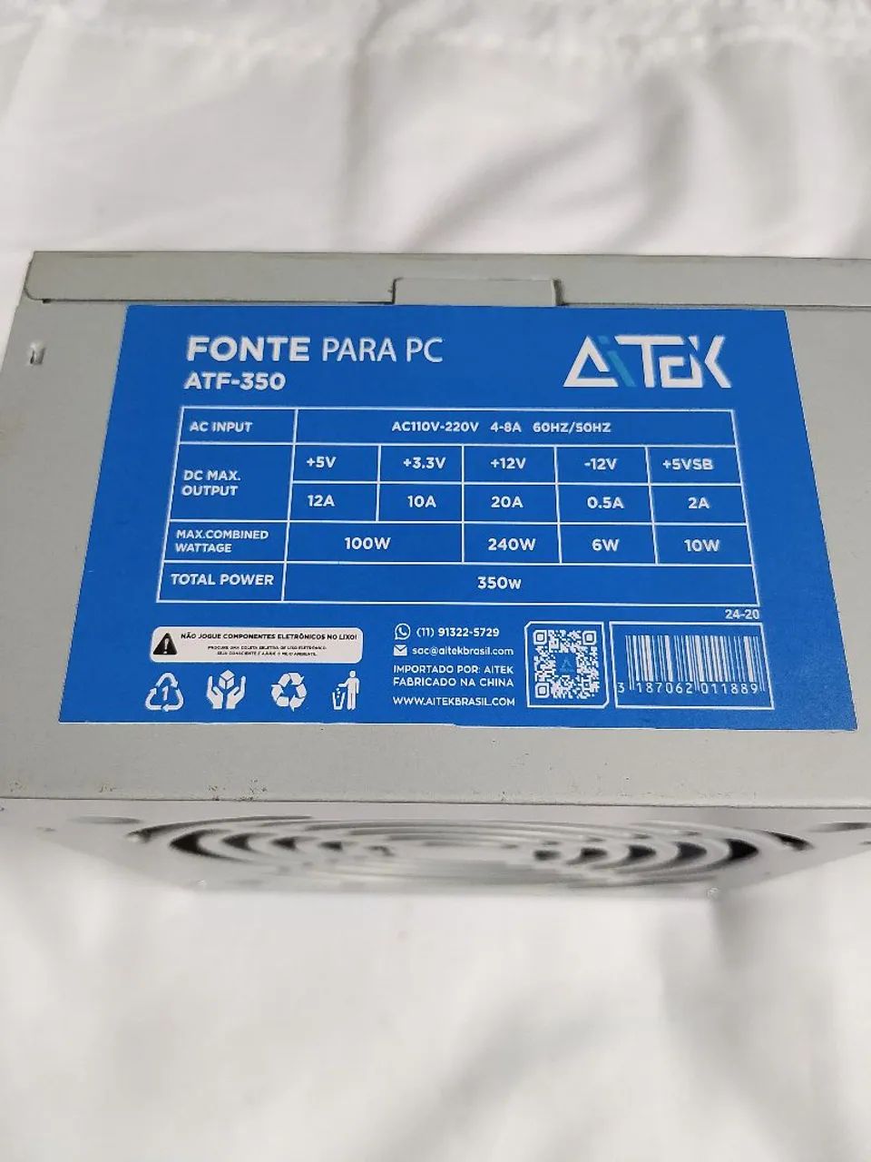 Fonte ATX 350 w
