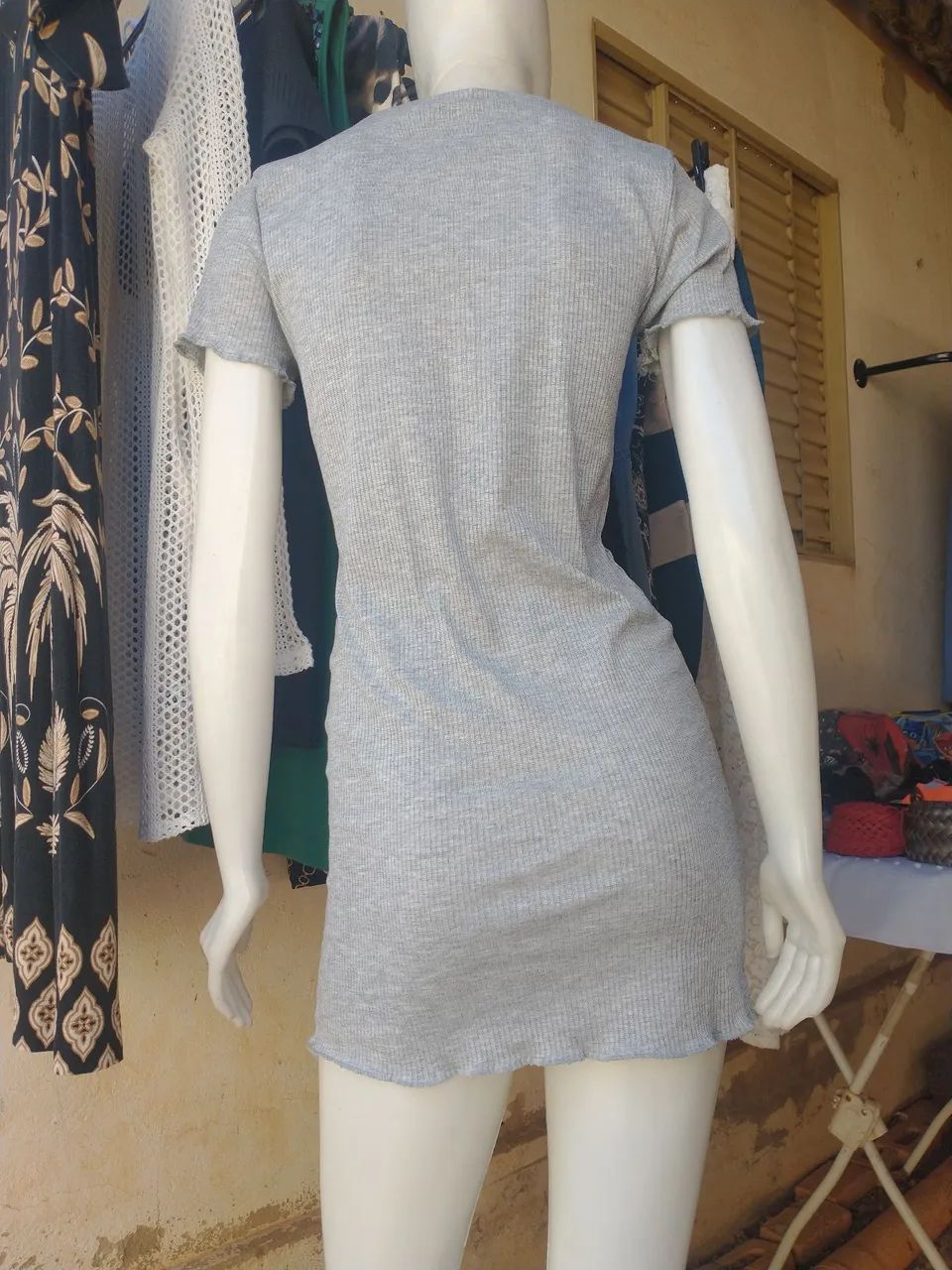 Vestido Curto Canelado - Foto 5