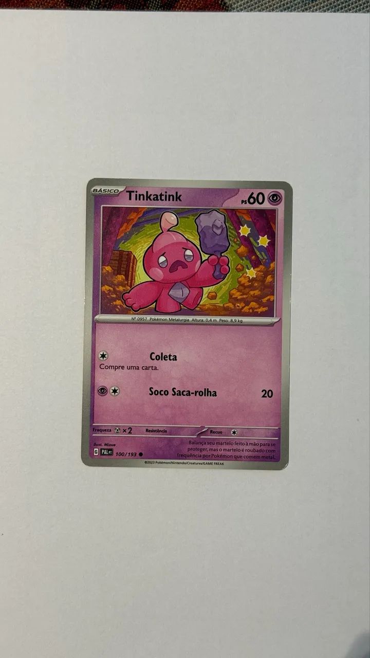 Cartas Pokémon Cadeia de Evolução TINKANON