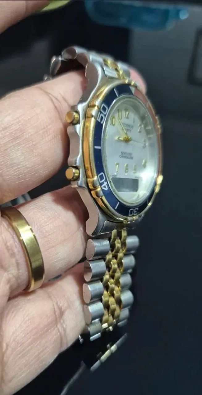 Relógio TECHNOS SKYDIVER CHRONOALARM  -  DÉCADA DE 80 - Foto 4