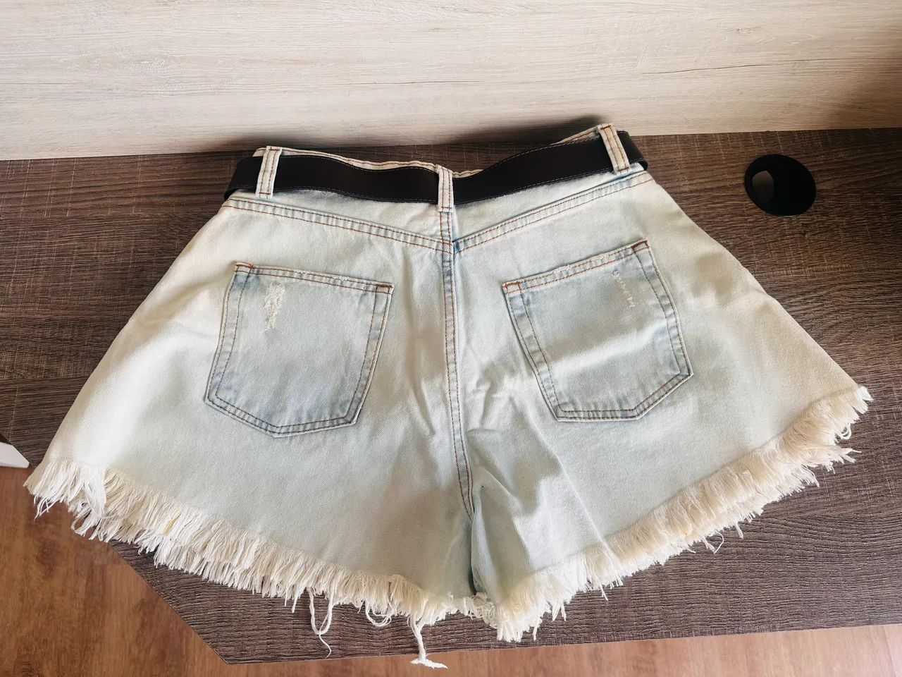 Shorts Jeans Feminino Evasê - Foto 3