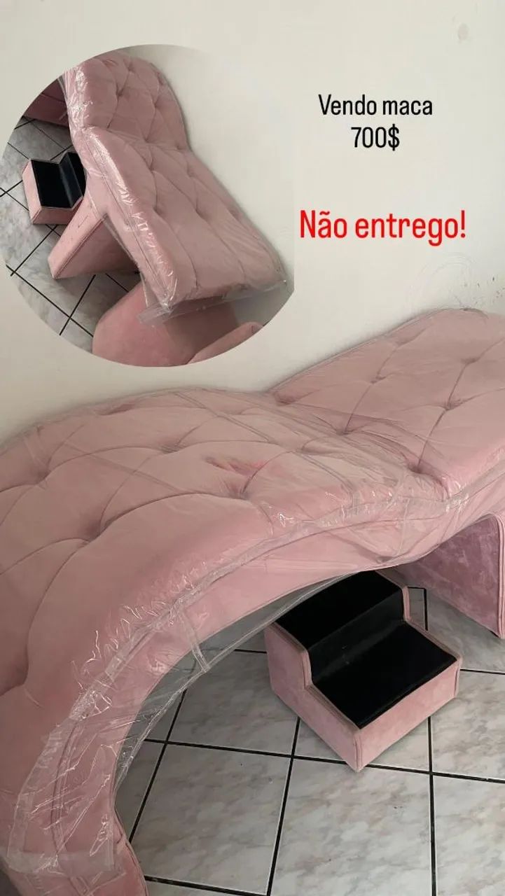 Vende-se maca luxo rosa forquilinhas  - Foto 2