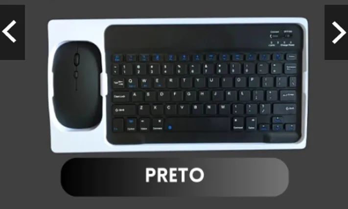 KIT Teclado + Mouse Via Bluetooth Compacto e Design Moderno - Foto 3