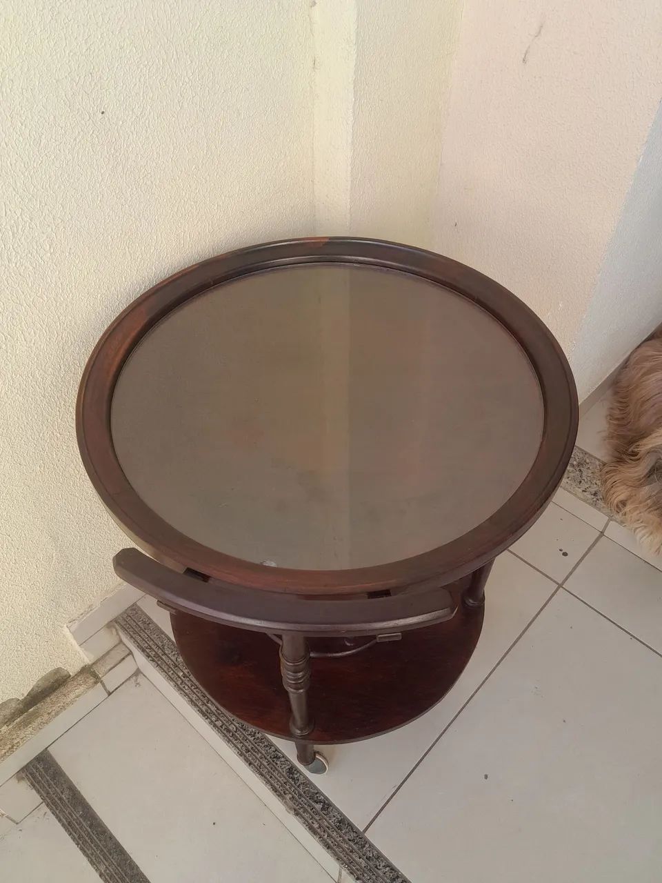 Antigo carrinho de bebidas em jacarandá - Foto 4