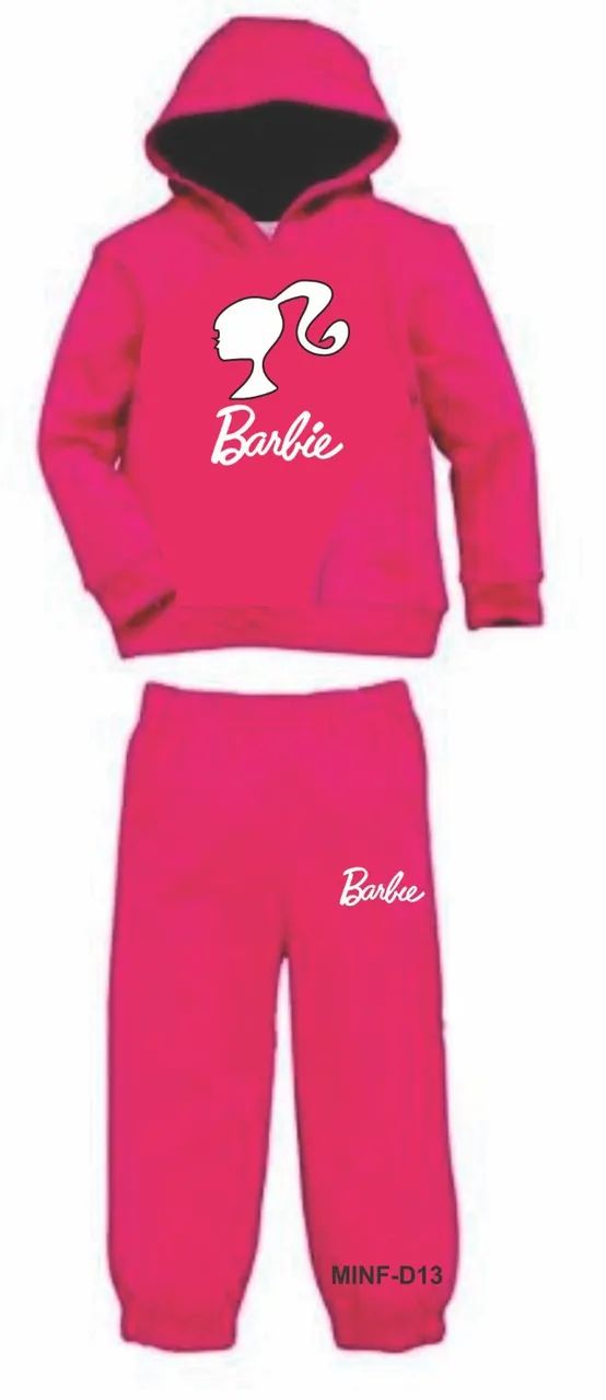 Conjunto de moletom infantil Barbie - Foto 5