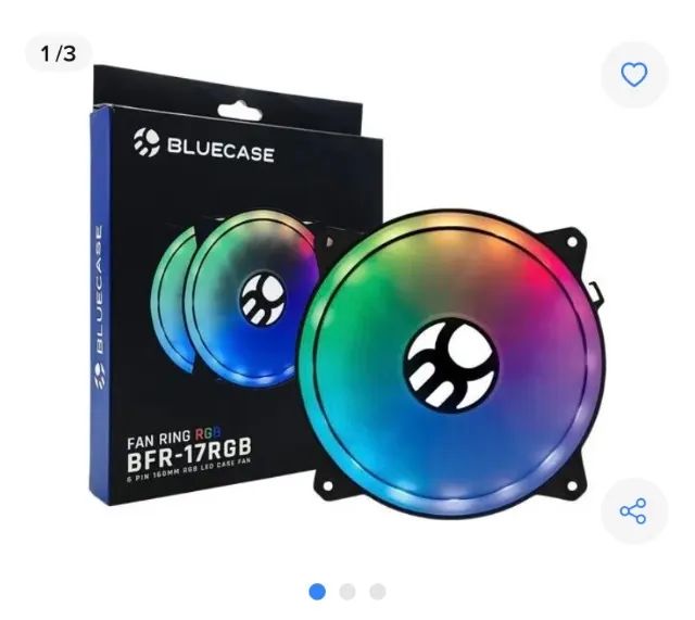 Fans blue case 5x led ARGB - Foto 2