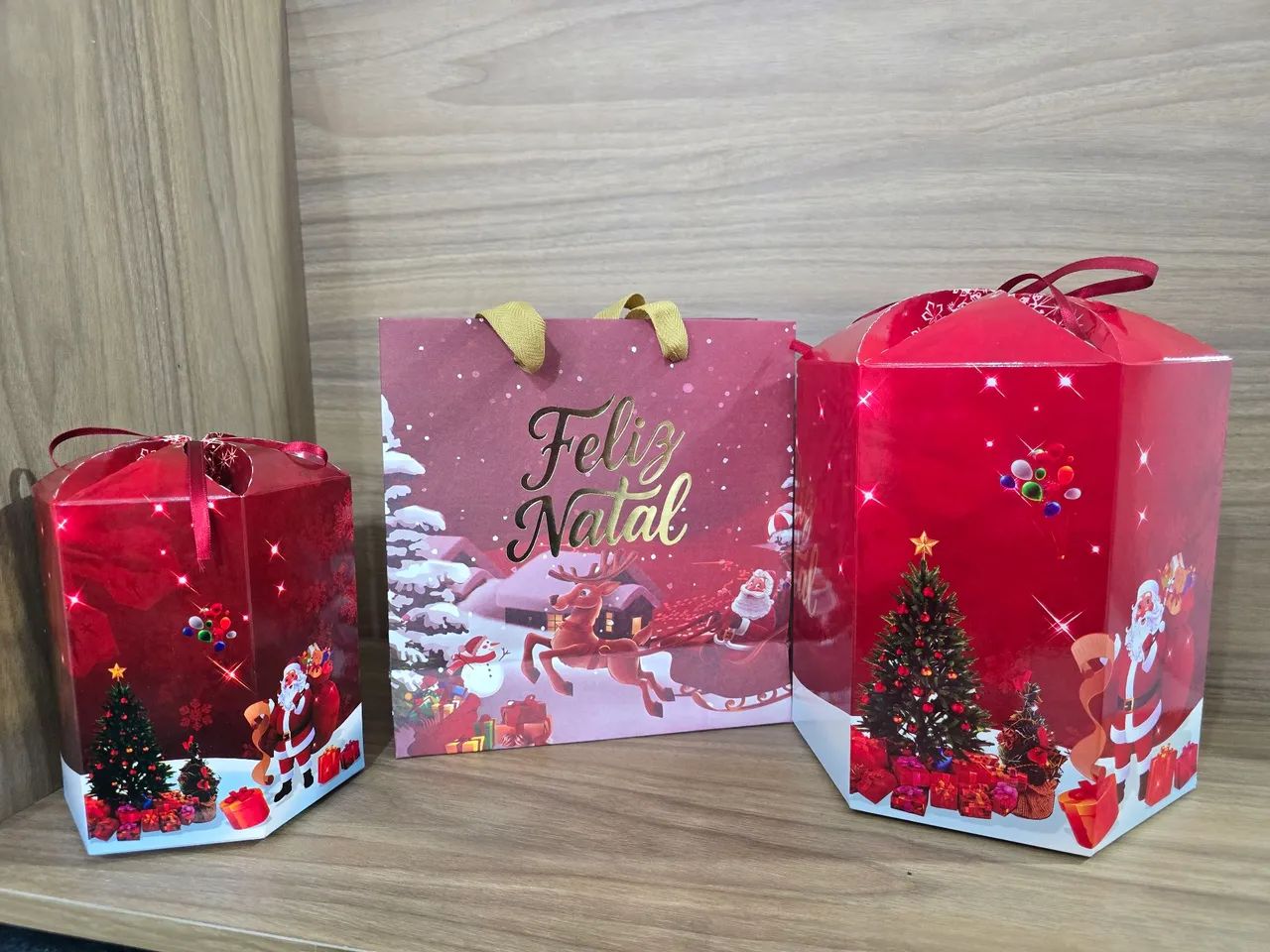 Caixas para panetone e brindes  - Foto 4