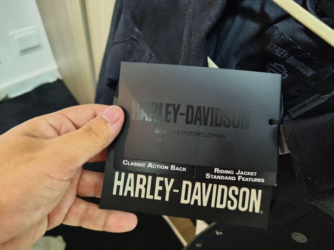 Jaqueta Harley-Davidson feminina Chisel Denim Trucker Riding Jacket  - Foto 5