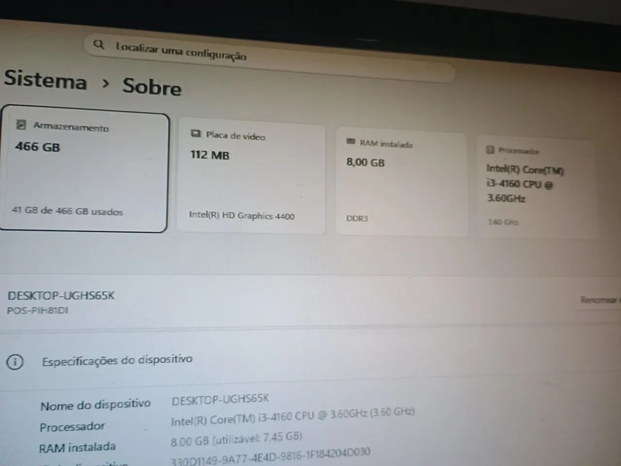 Computador *CPU** i3 4 geração 8 GB RAM** - Foto 3