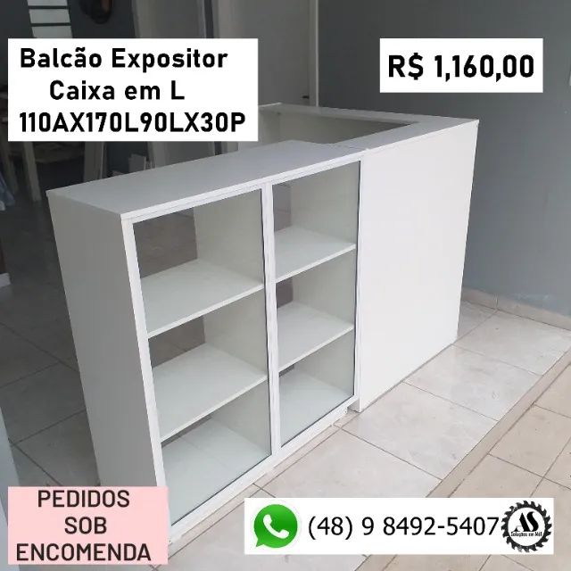 Balcoes Expositor Caixa Reto ou em L  - Foto 6