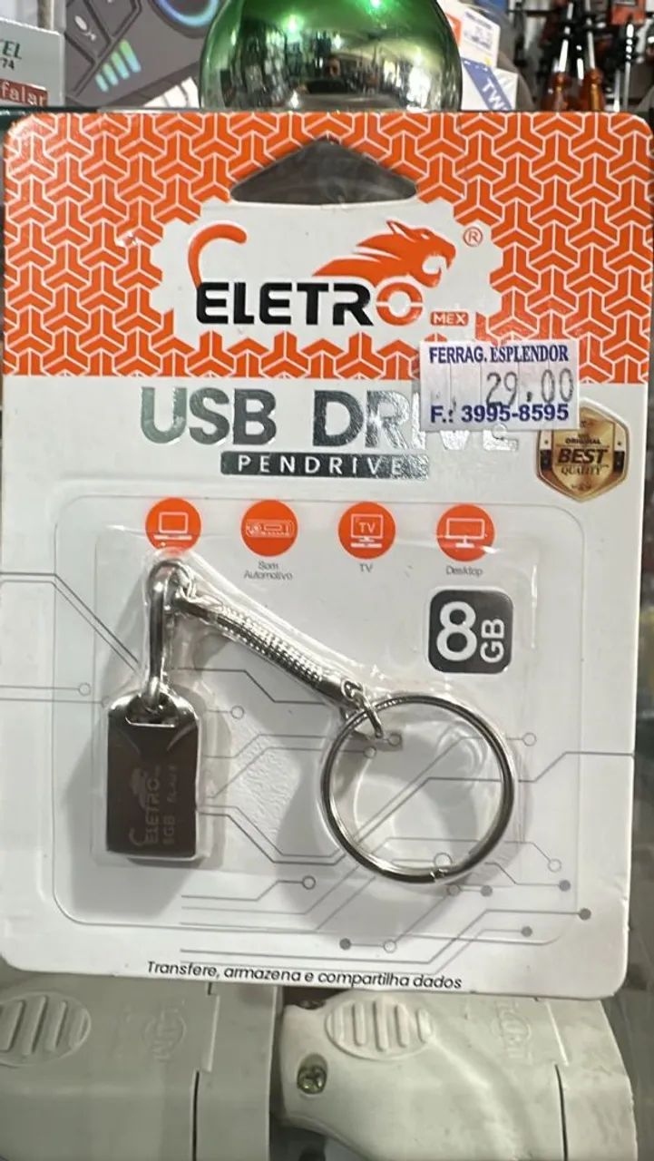 Pendrive chaveiro 