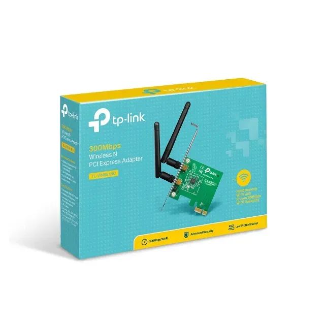 Adaptador Wireless N PCI Express TP-Link, 300Mbps, TL-WN881ND