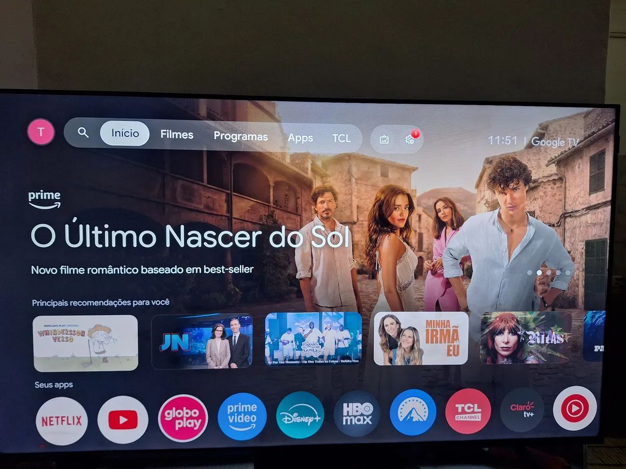 Vendo Tv 4k TCL 50 polegadas Semi nova. Pouco tempo de Uso - Foto 2