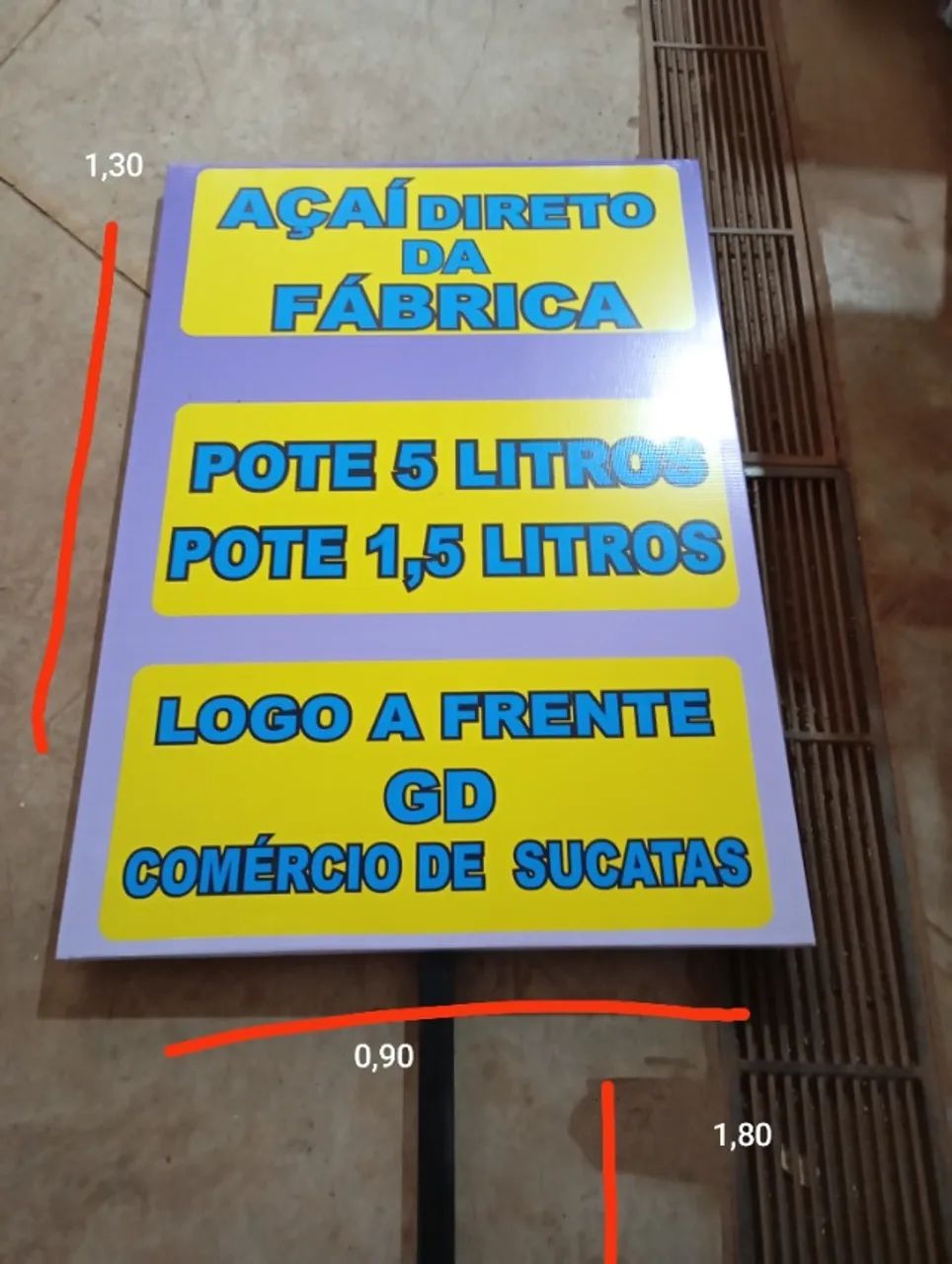PLACA BANNER LETREIRO - Foto 2