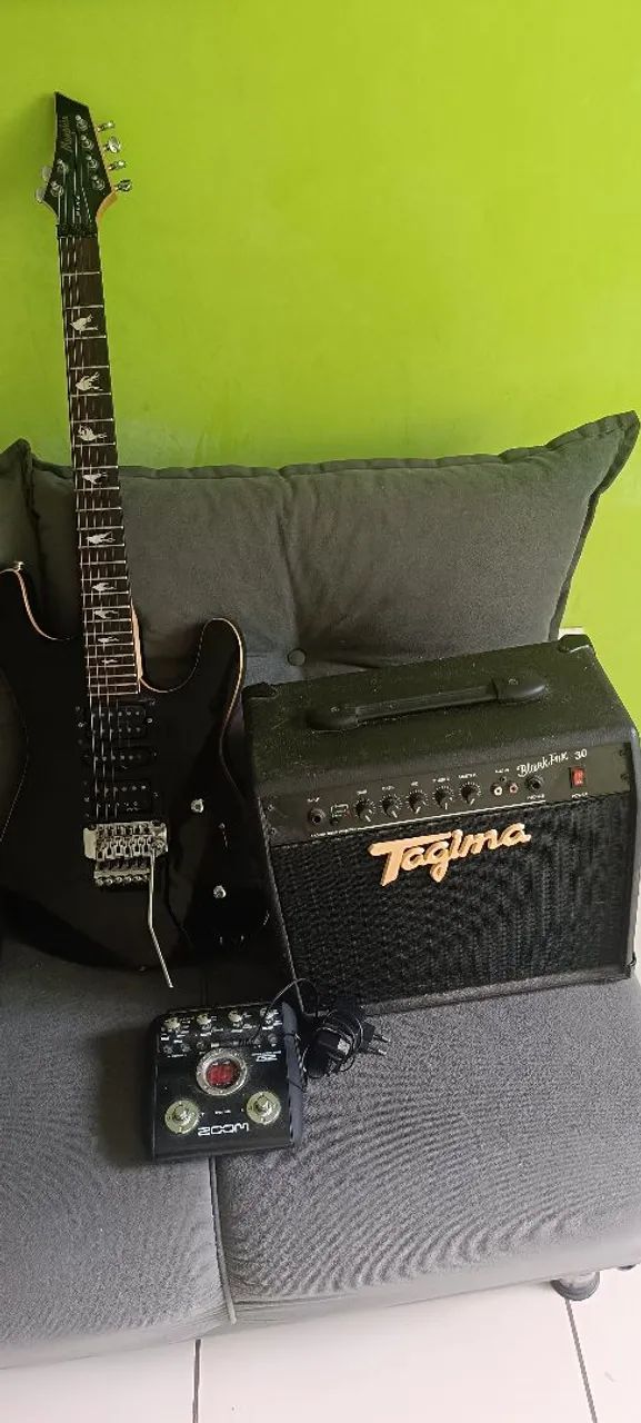 Vendo kit guitarra cubo e pedaleira  - Foto 2