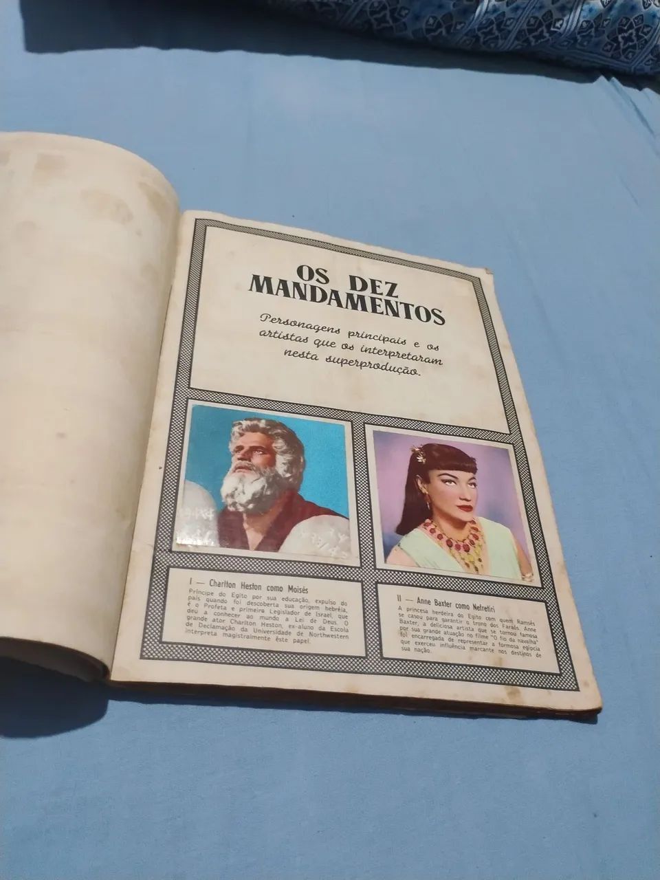 Álbum de figurinhas Os Dez Mandamentos (completo) - Foto 3