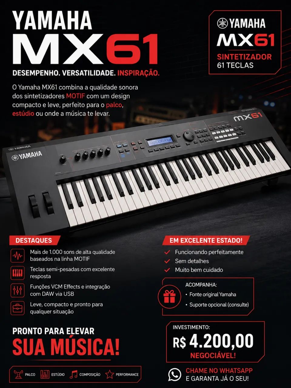 Teclado MX61 - Foto 2