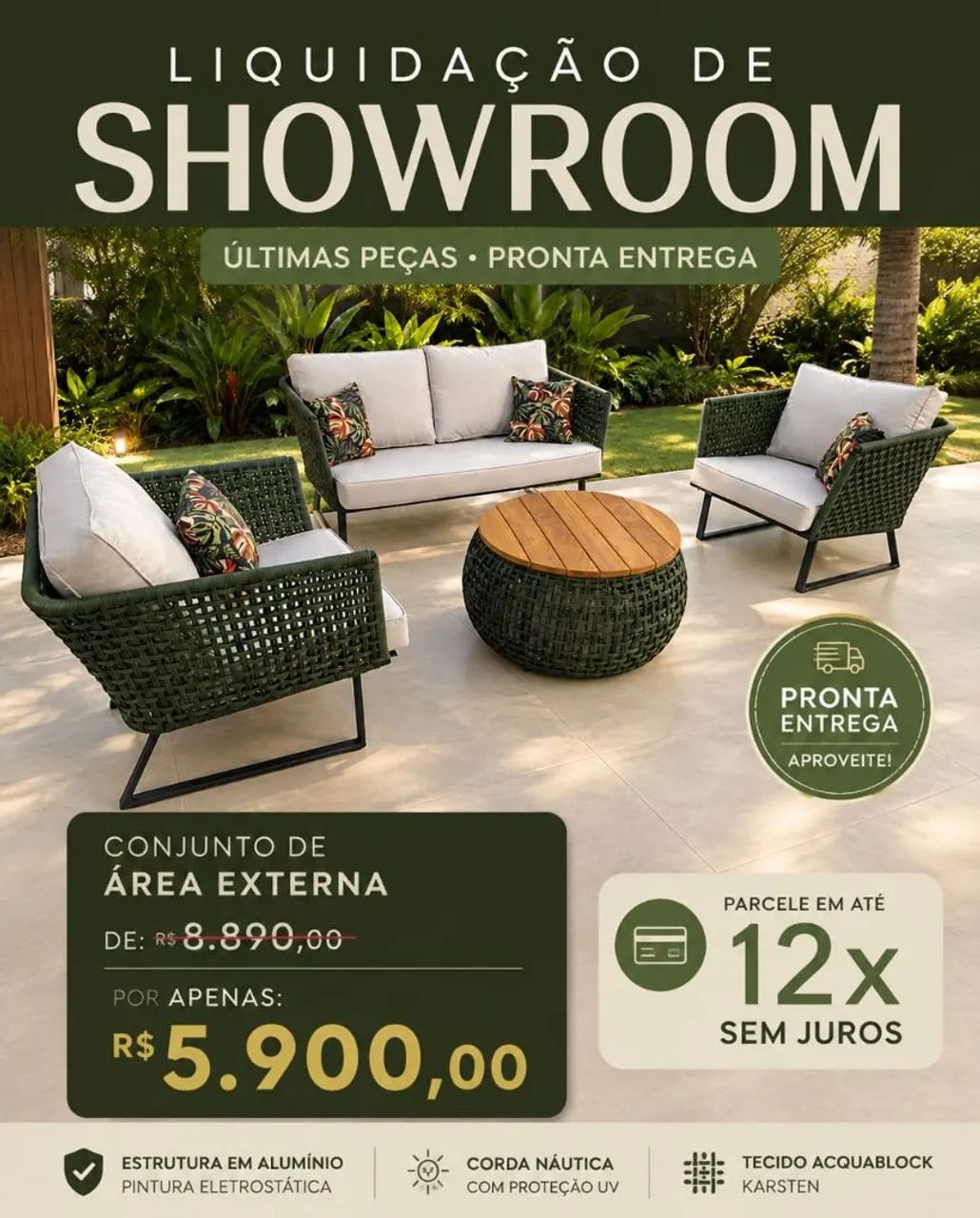 Móveis área externa 