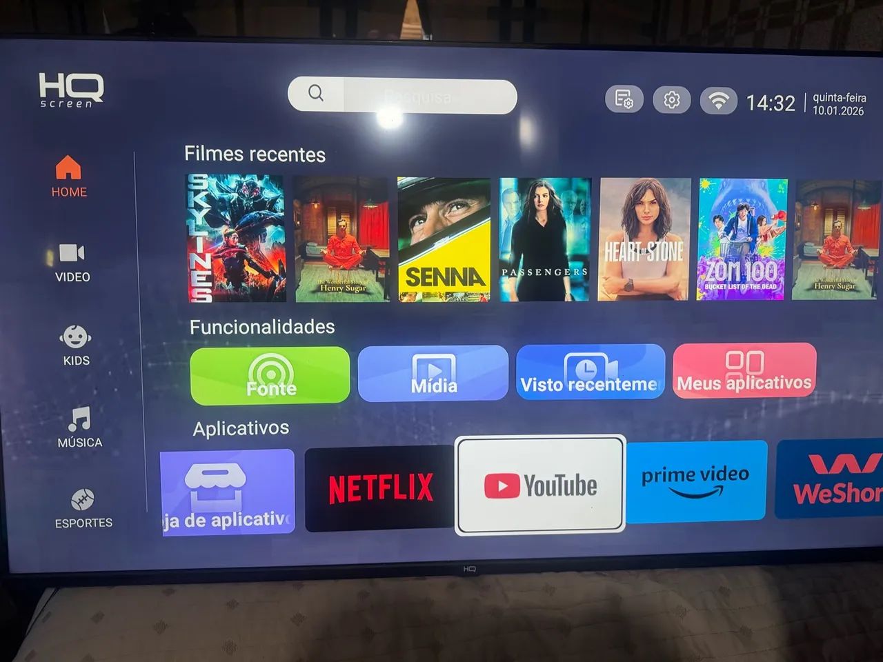 Smart tv 50 4K Bluetooth comando de voz  - Foto 2