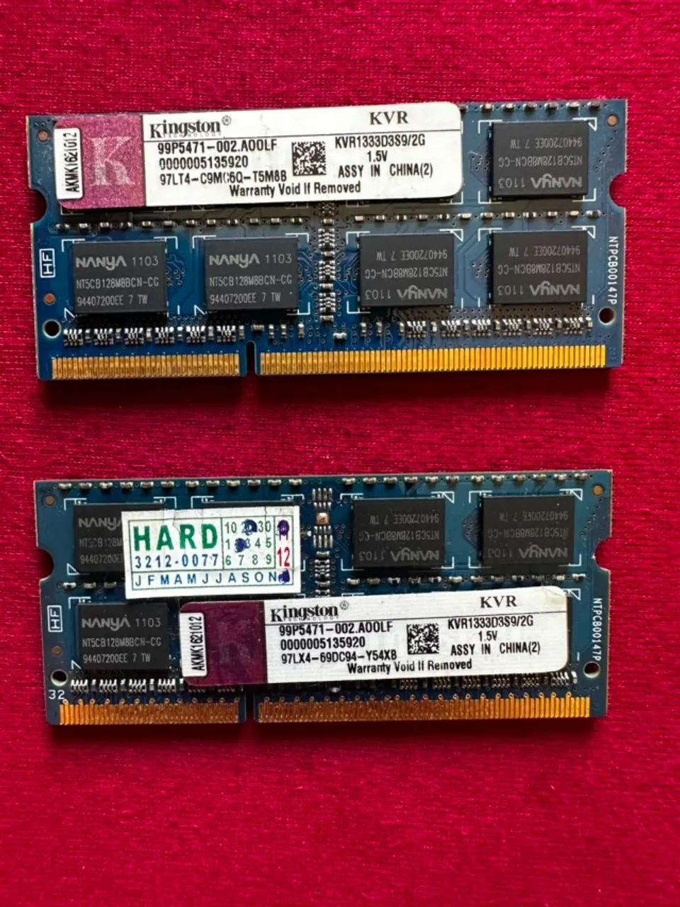 Duas memórias RAM para Notebook DDR 3 2Gb  - Foto 2