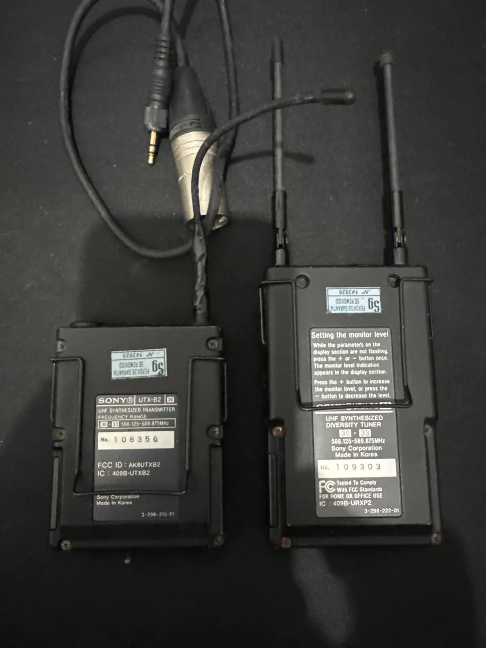 Kit de Microfone Sem Fio Sony UWP (Receptor URX-P2 + Transmissor