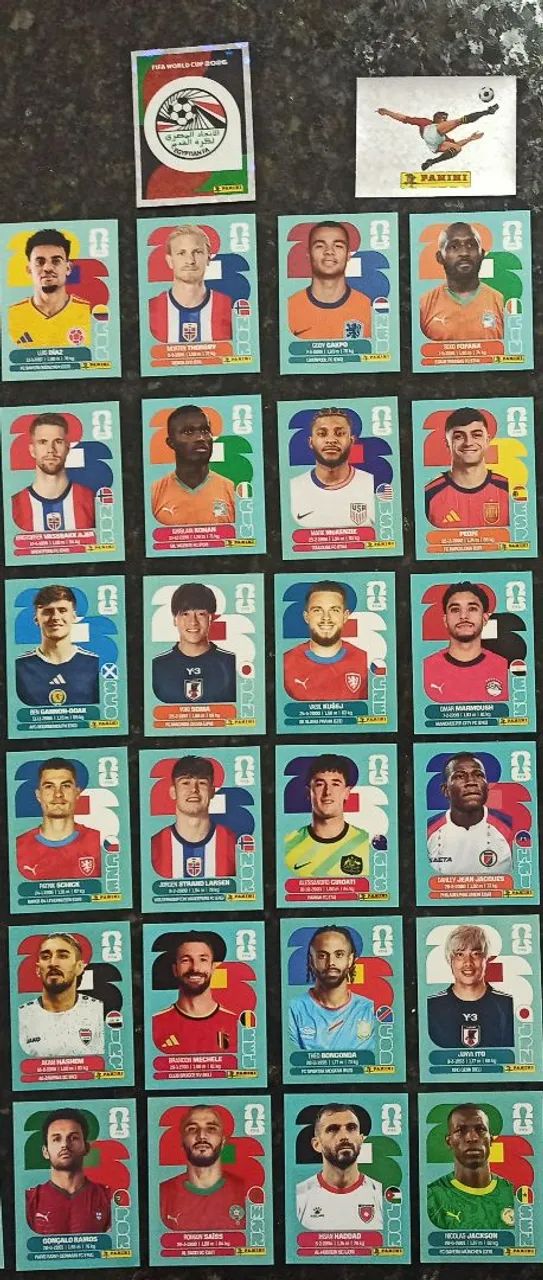 Lote Figurinhas da Copa do Mundo 2026 (somente venda)