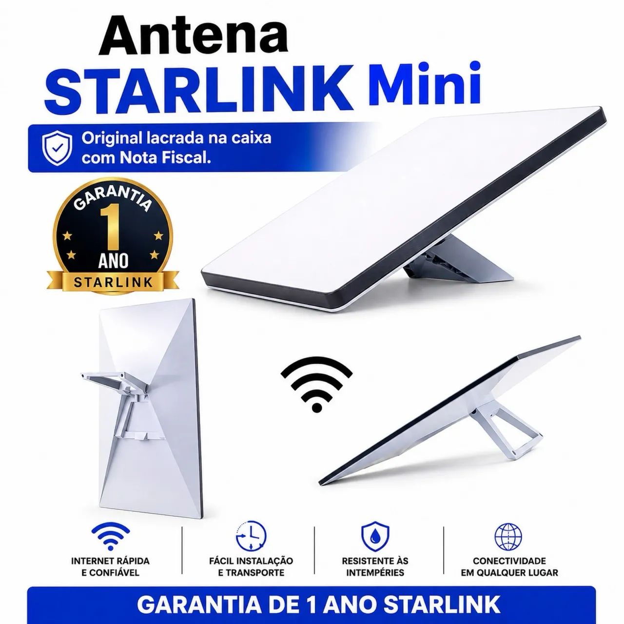 (ANTENA NOVA LACRADA) Starlink mini internet via Satélite  - Foto 2
