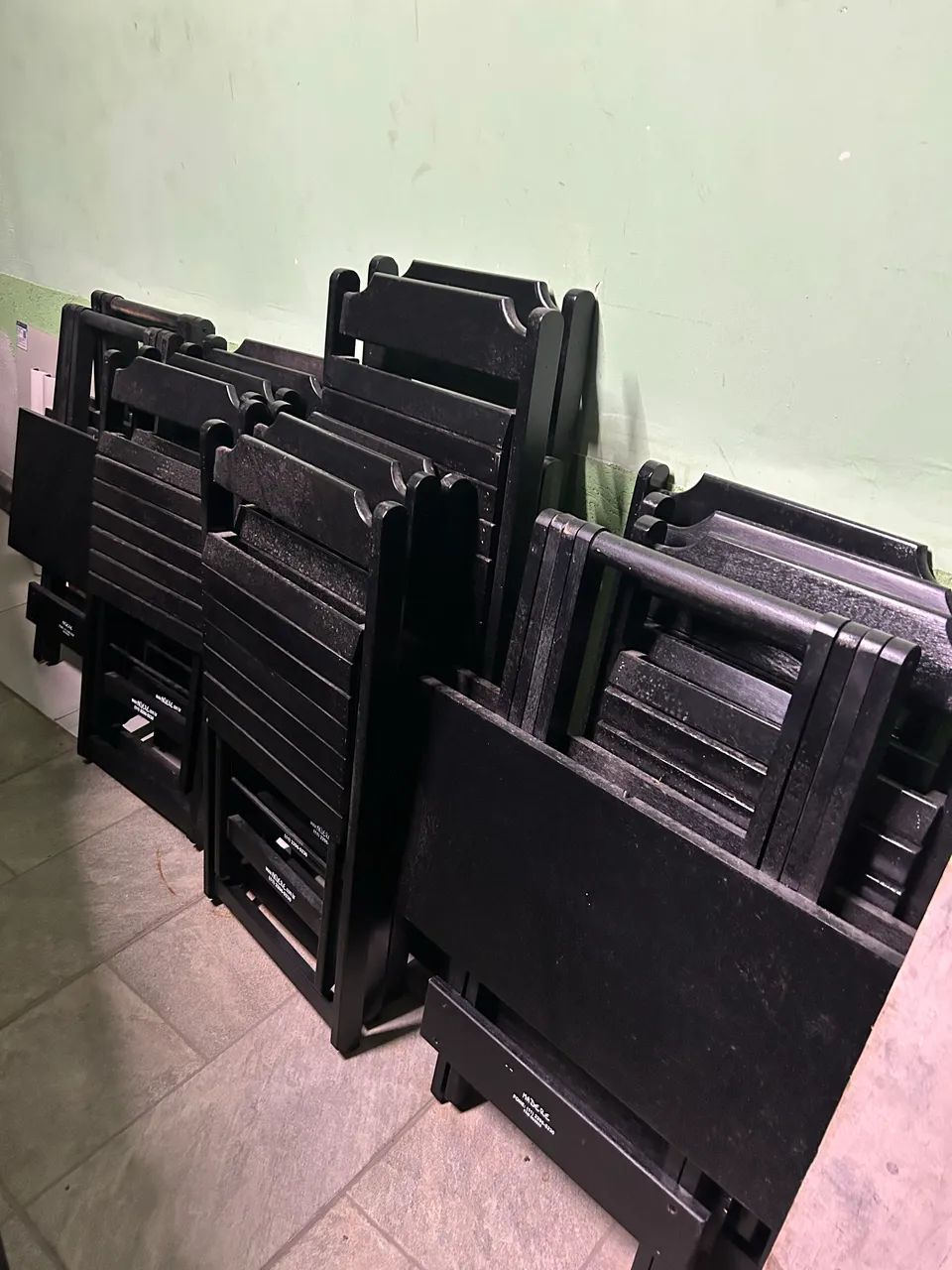 4 Conjunto De Bistrô C/ 2 Banquetas + 18 Conjunto 70x70