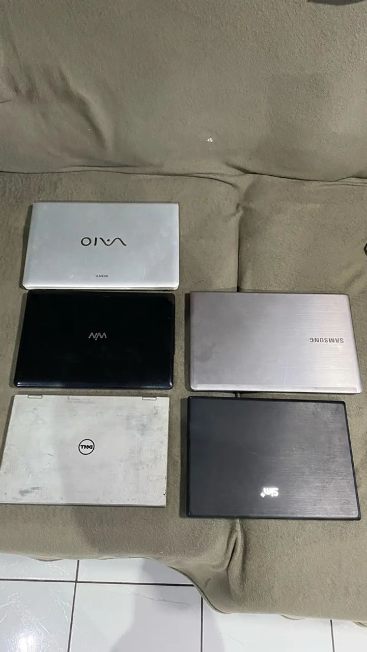 Notebooks para retirada de peças