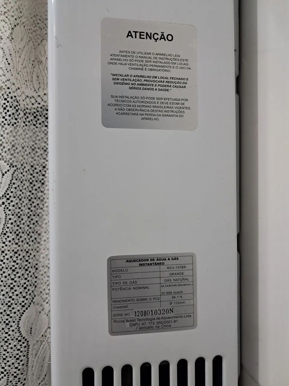 Aquecedor rinnai  - Foto 3