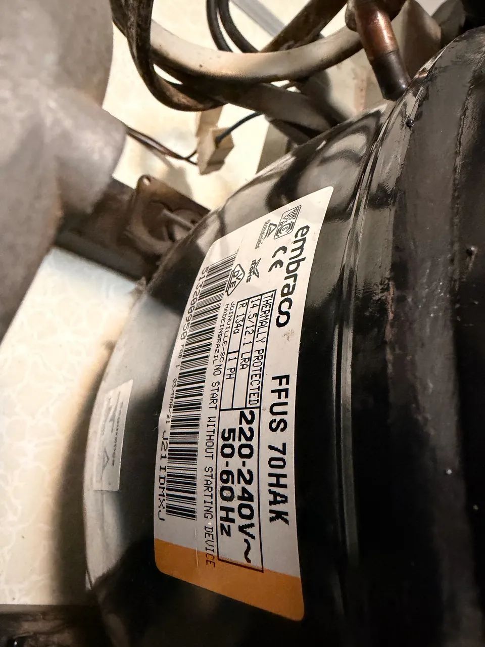 Compressor 1hp Embraco com unidade condensadora  - Foto 2