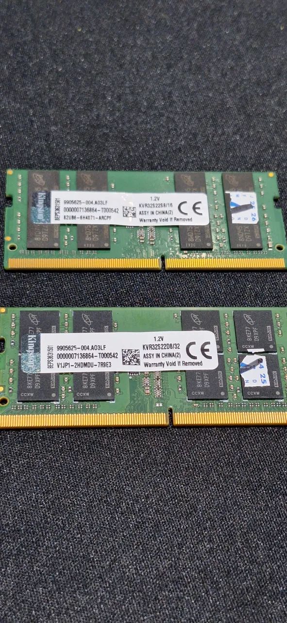 Memória DDR4 32GB para notebooks e Desktop mini