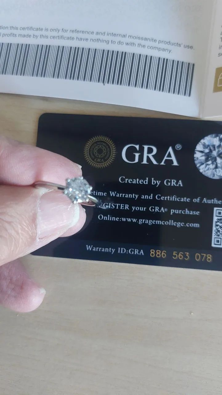 Anel diamante Moissanite - Foto 2