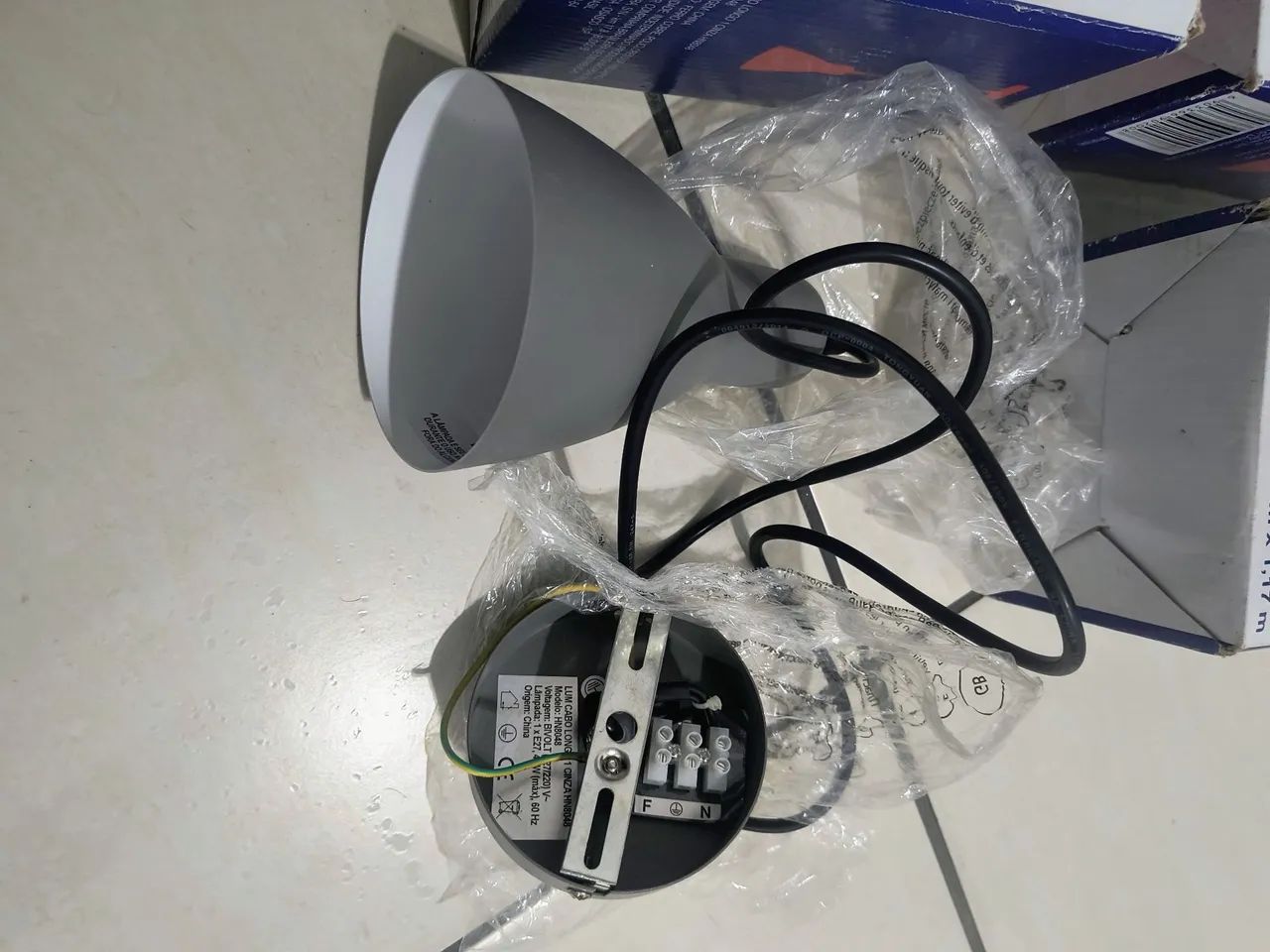 3 Caixas Luminárias Pendentes Novas - Foto 2