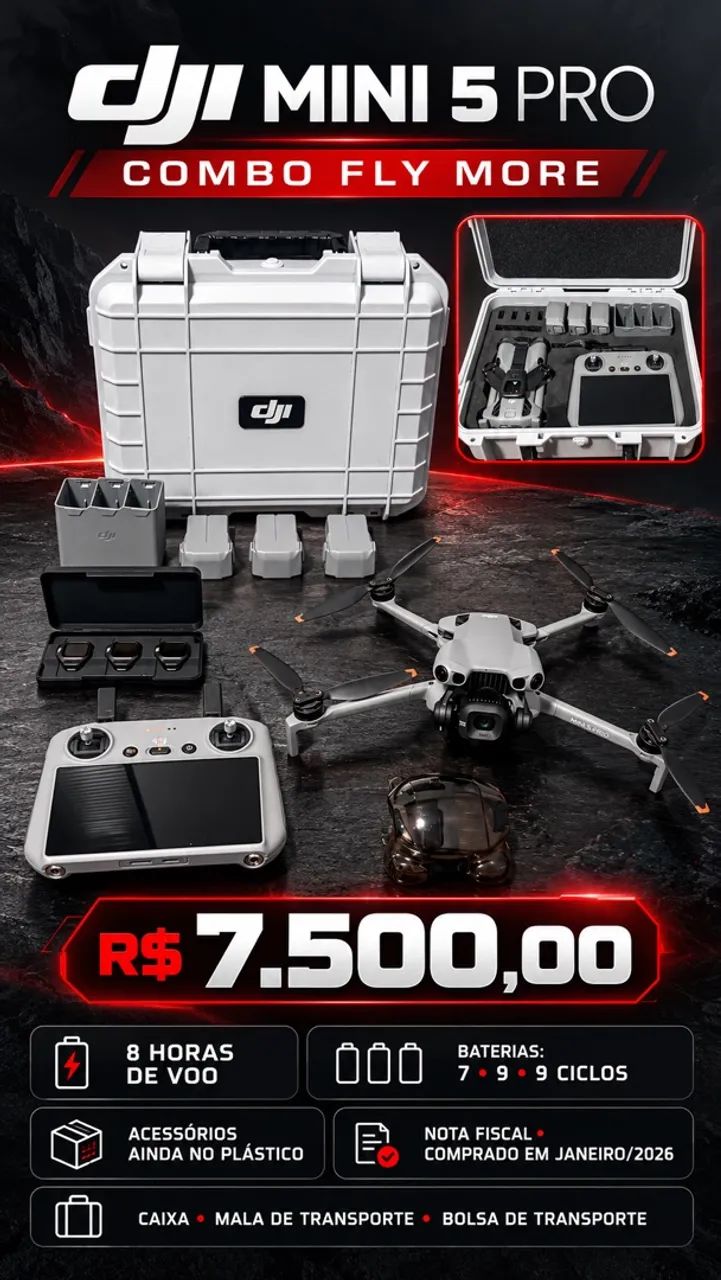 DJI Mini 5 Pro - Combo Fly more 