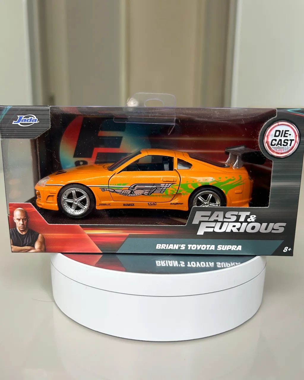 Carrinho miniatura Supra Brian original Jada escala 1:32
