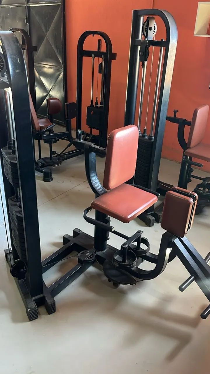 Equipamentos de academia.