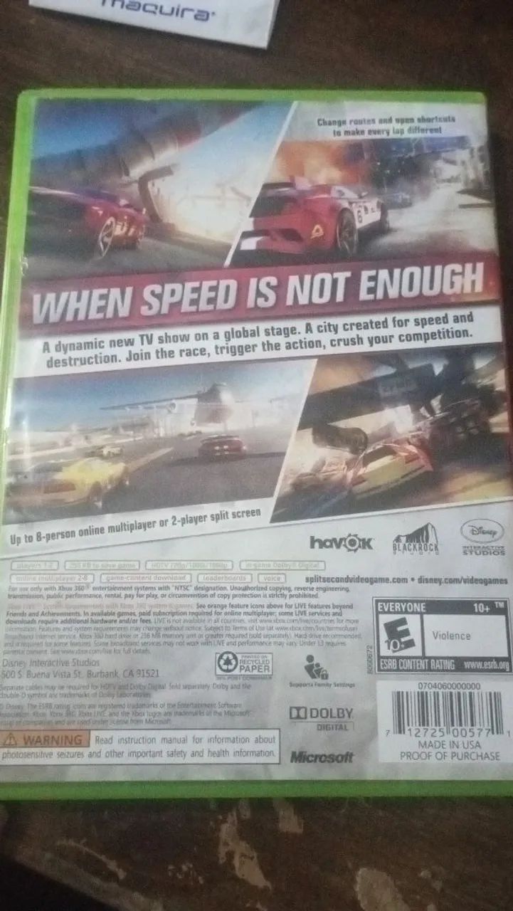 Splitsecond - XBOX 360 Completo - Foto 2