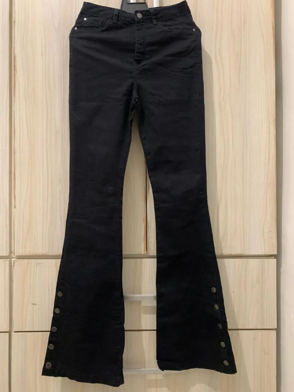 Calça Feminina Flare Preta 38 - Cintura alta