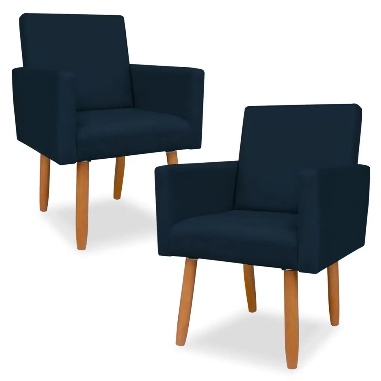 Kit 02 poltronas Nina Azul Marinho PROMOÇÃO
