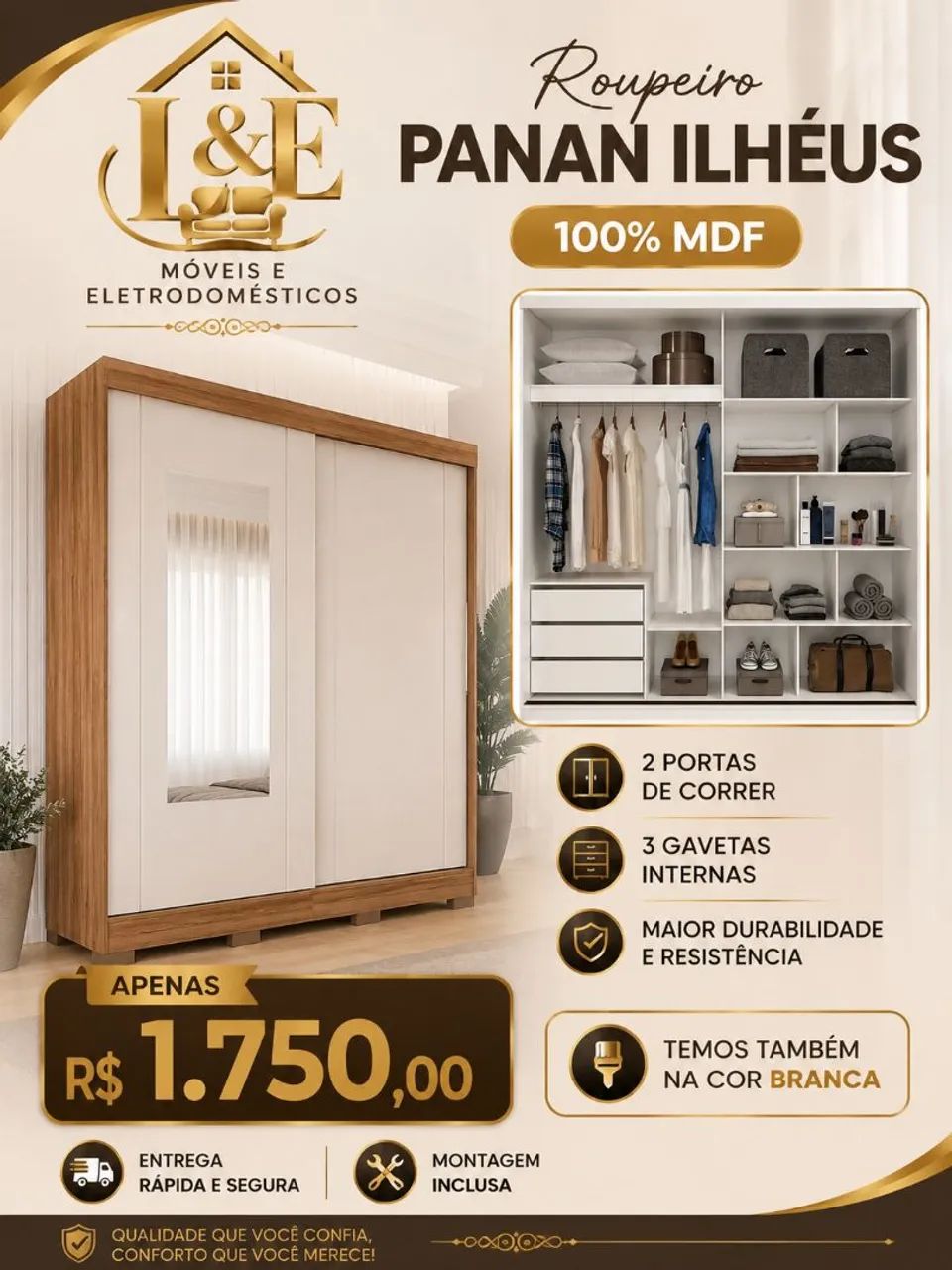 Roupeiro  Panan Ilhéus  mdf