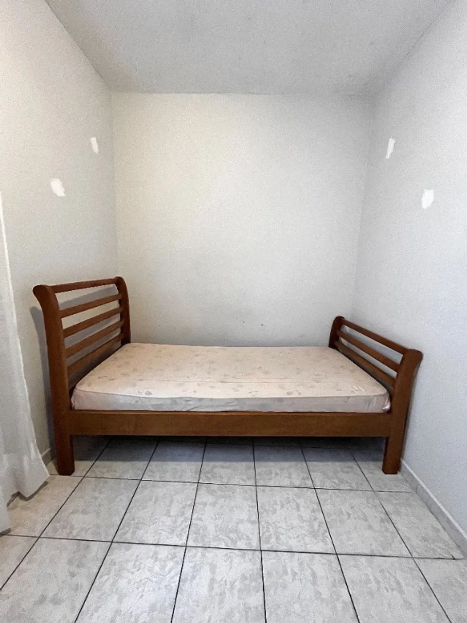 CAMA de Solteiro 1,97 x 97 cm - Madeira de verdade - [com COLCHÃO] - Foto 3
