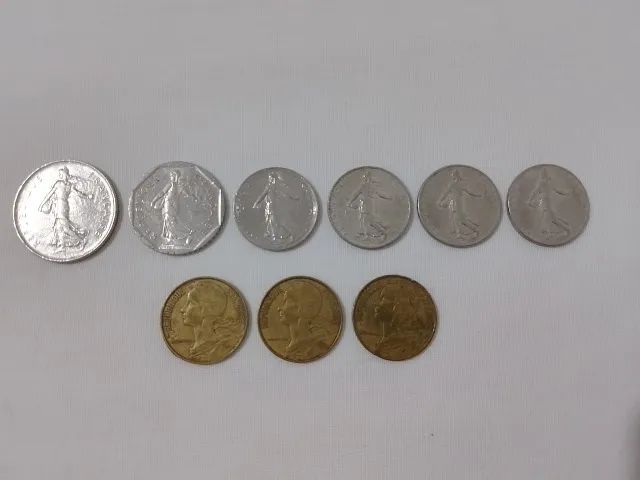 9 Moedas da França de 1960 à 1983. - Foto 2